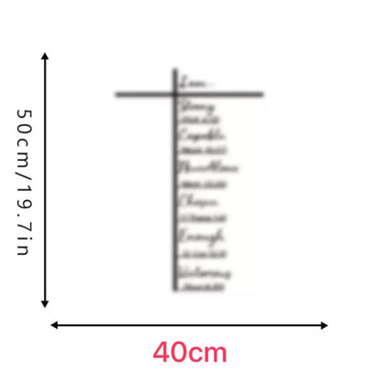 Metal Cross Biblical Scriptures Wall Decor Gha