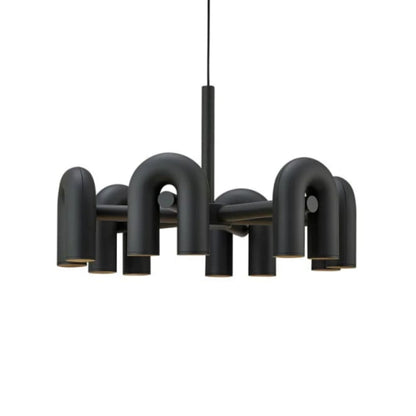 Black Arched Chandelier