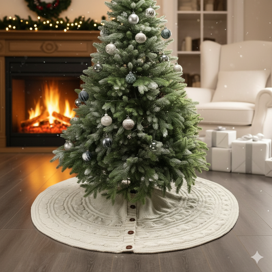 Christmas Knitted Tree Skirt