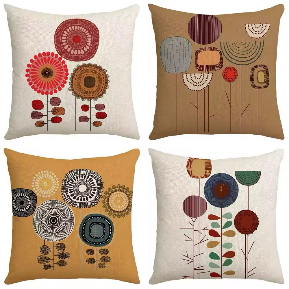 Cotton throw pillow covers