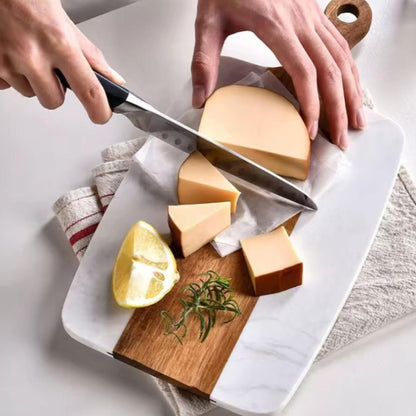 Cutting  Marble  Board Stone + Acacia or Serving tray