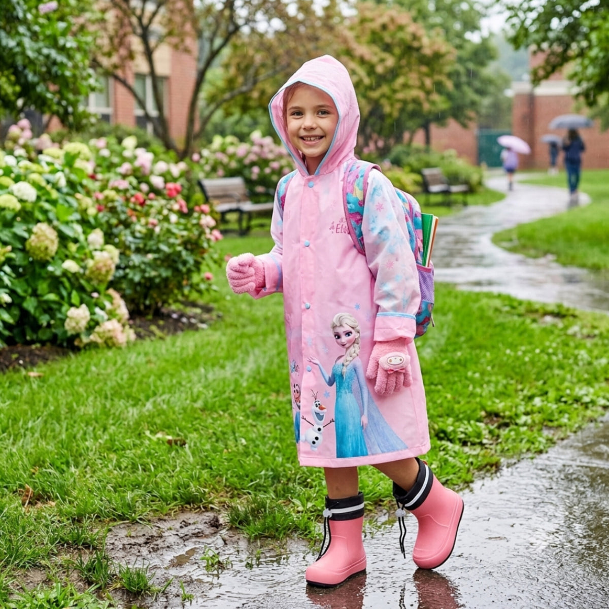 3Pcs Childrens Winter Combo Set| Gloves,Raincoat, Gumboots