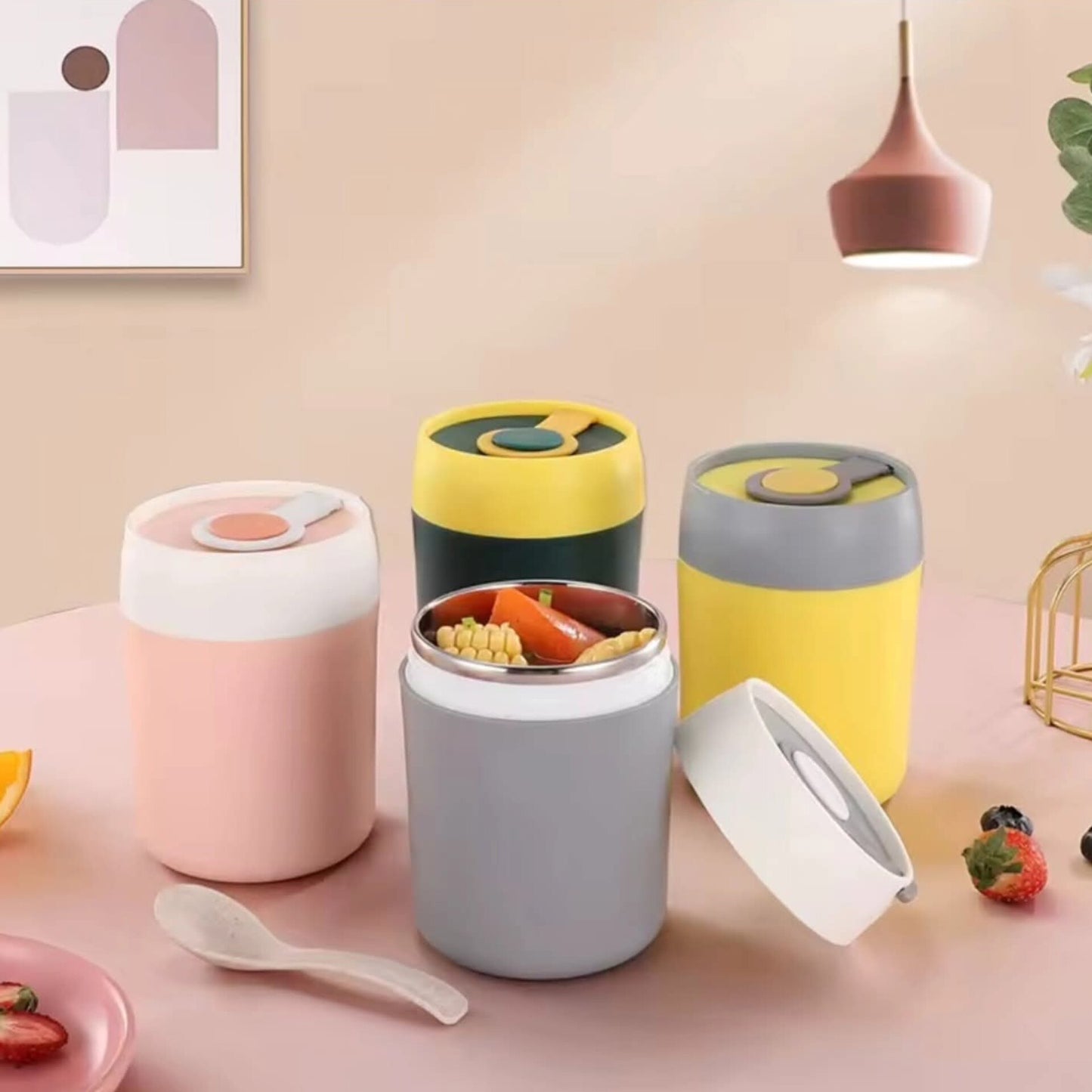 500ml portable thermal lunch box