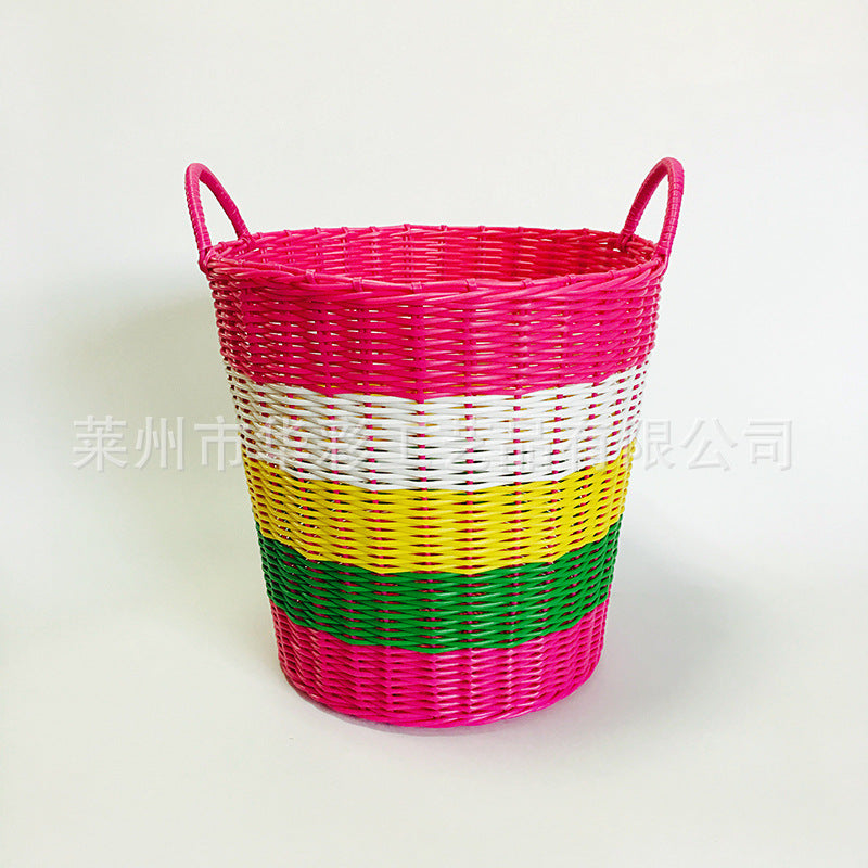 Rattan multipurpose laundry basket
