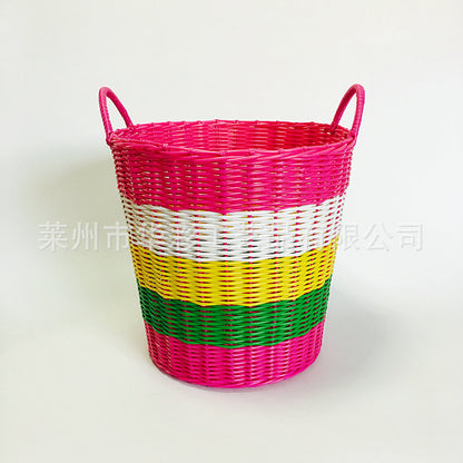 Rattan multipurpose laundry basket