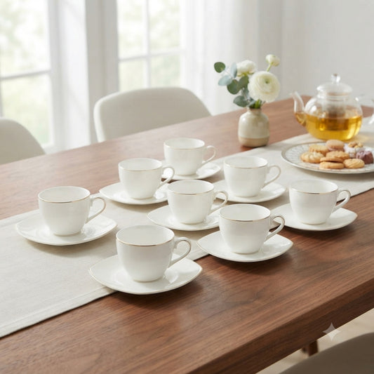 12Pcs Tea Cup and Saucer Set