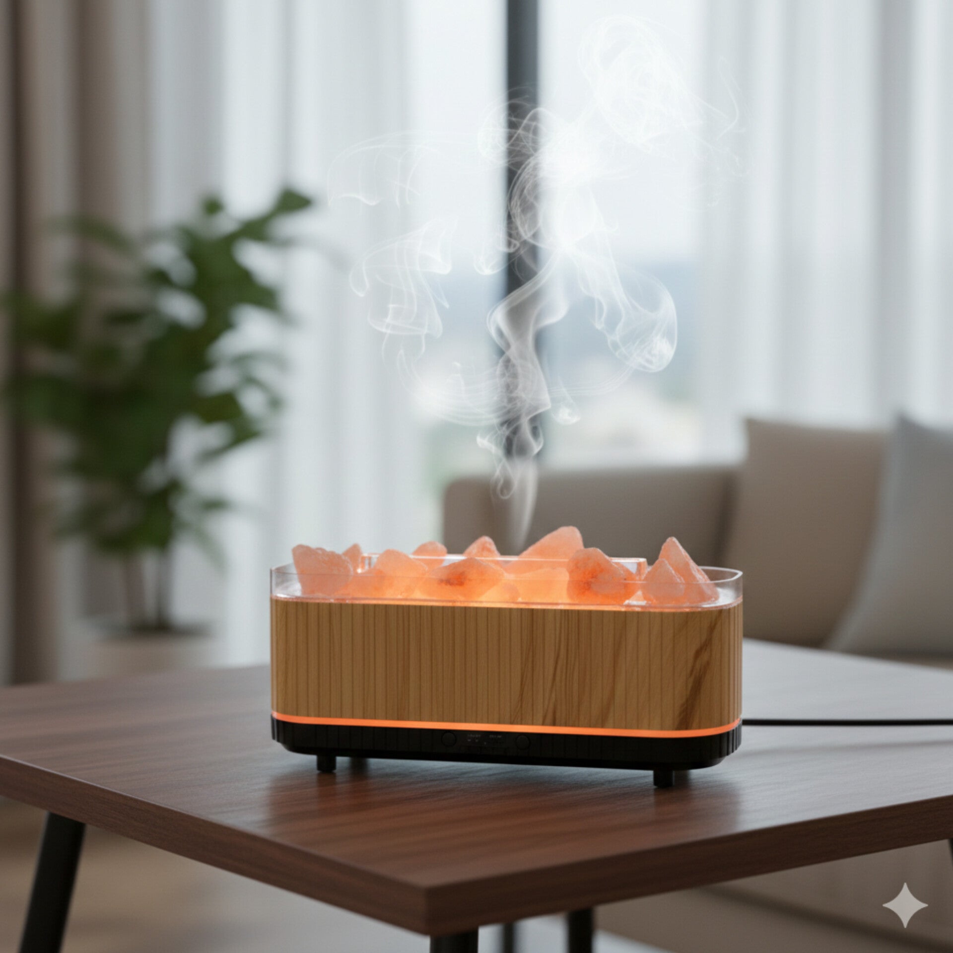 Himalayan Salt Stone Air Humidifier and Aroma Diffuser – GEM HOME