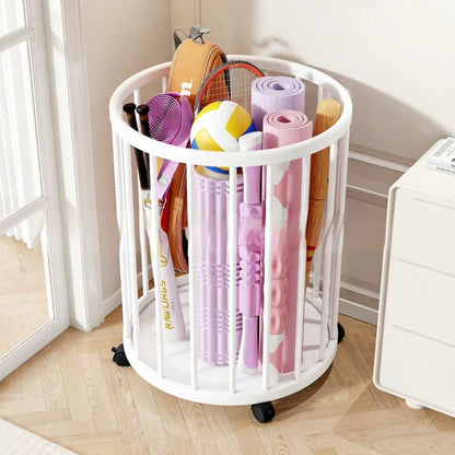 Multifunctional Laundry  Storage Basket with metal Frames/ Toy Basket