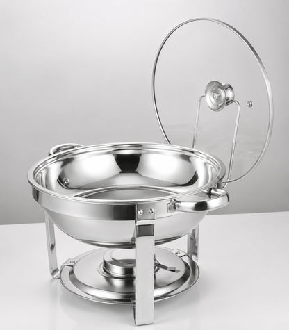 5L Round Stainless Chaffing Dishes Food Warmers