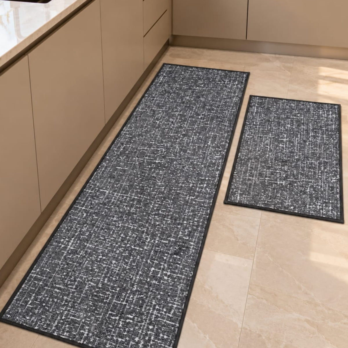 2Pcs Kitchen Mat Set