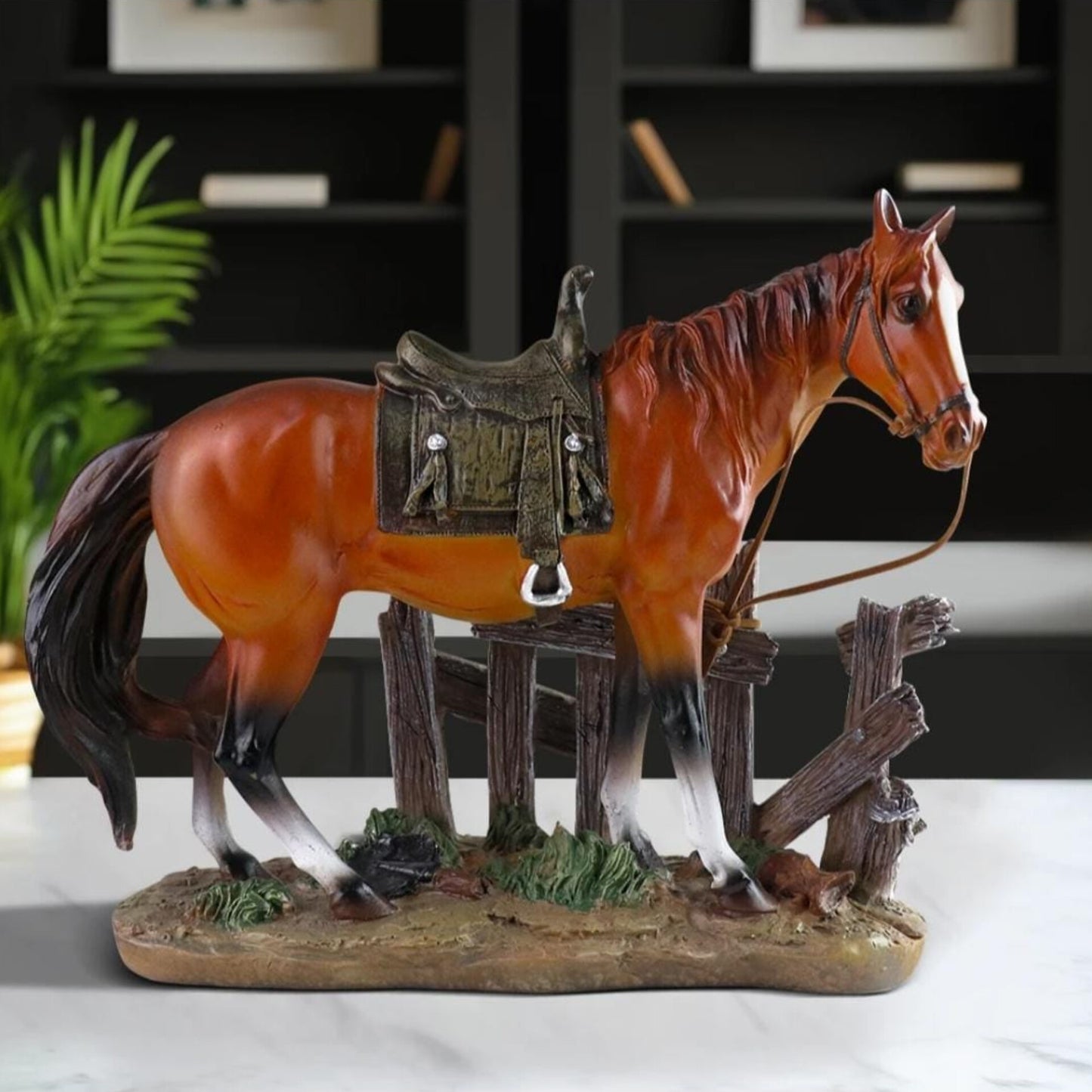 Rustic Farm Style Brown Decorative Horse Figurine