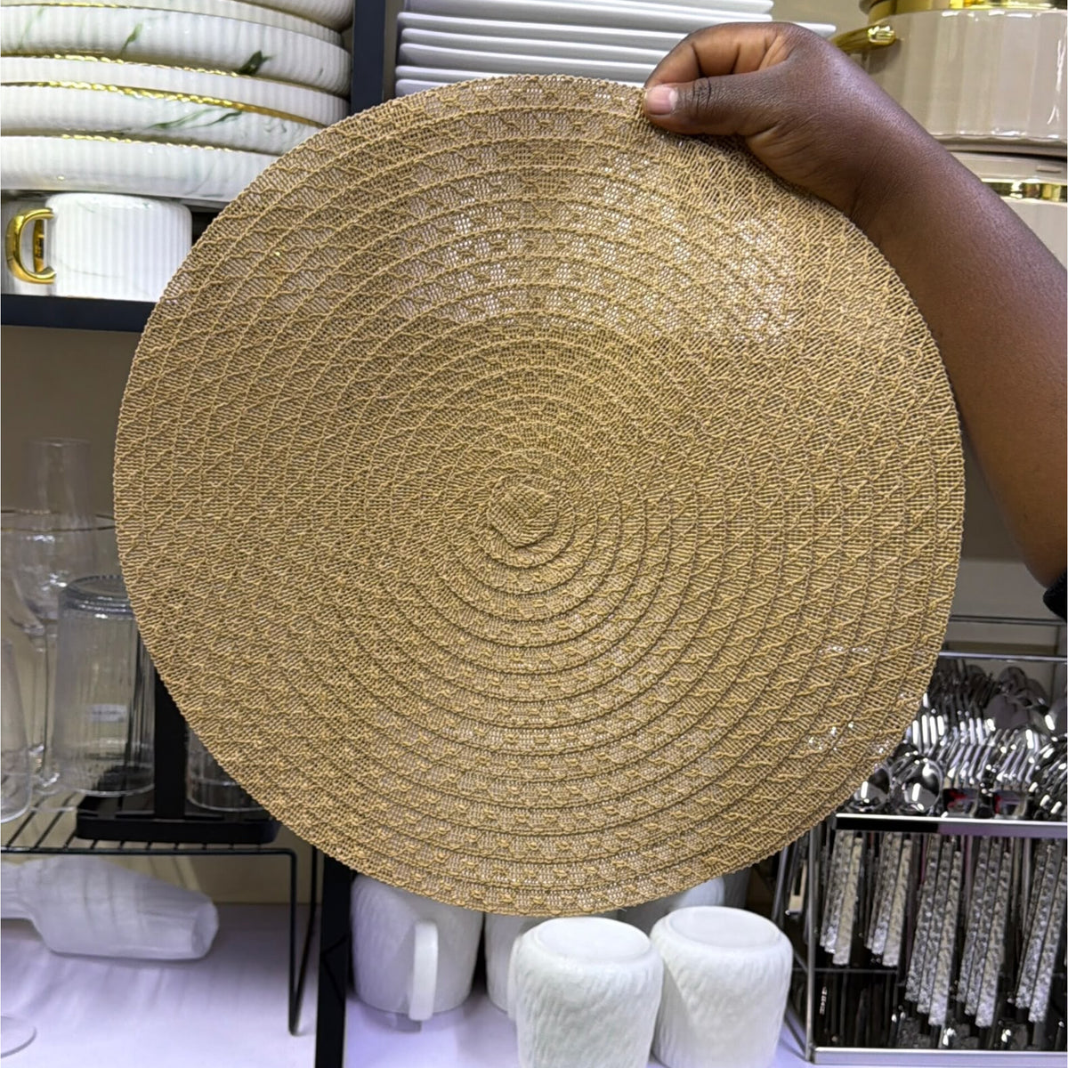 6Pcs Natural Woven Table Mats