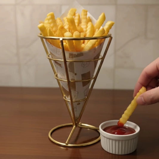 Conical chips basket