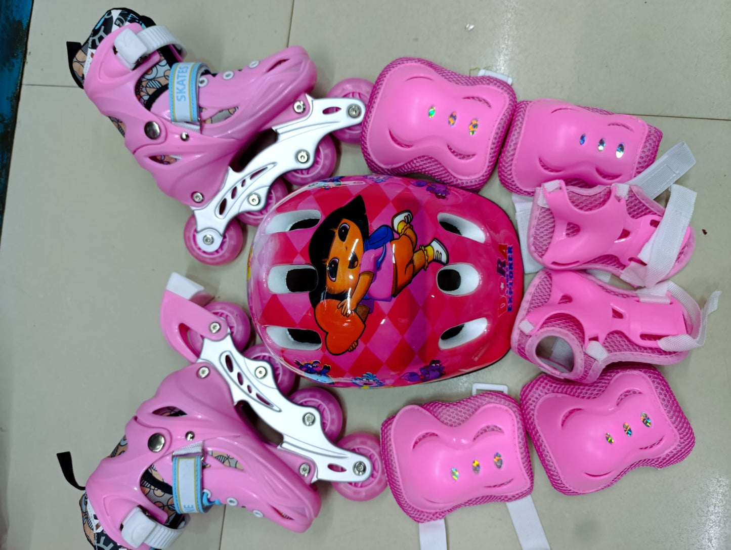Kids skates shoes/guard set