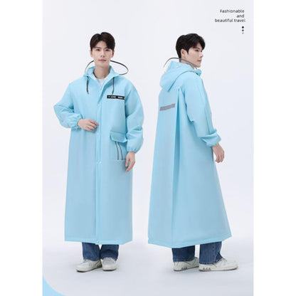 Adult raincoat with wide brim hat
