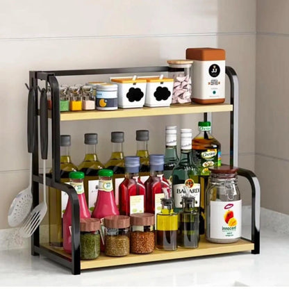 Metallic Kitchen Spice Rack