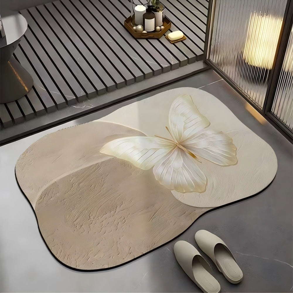 Simple Pattern Irregular Bathroom Floor Mat