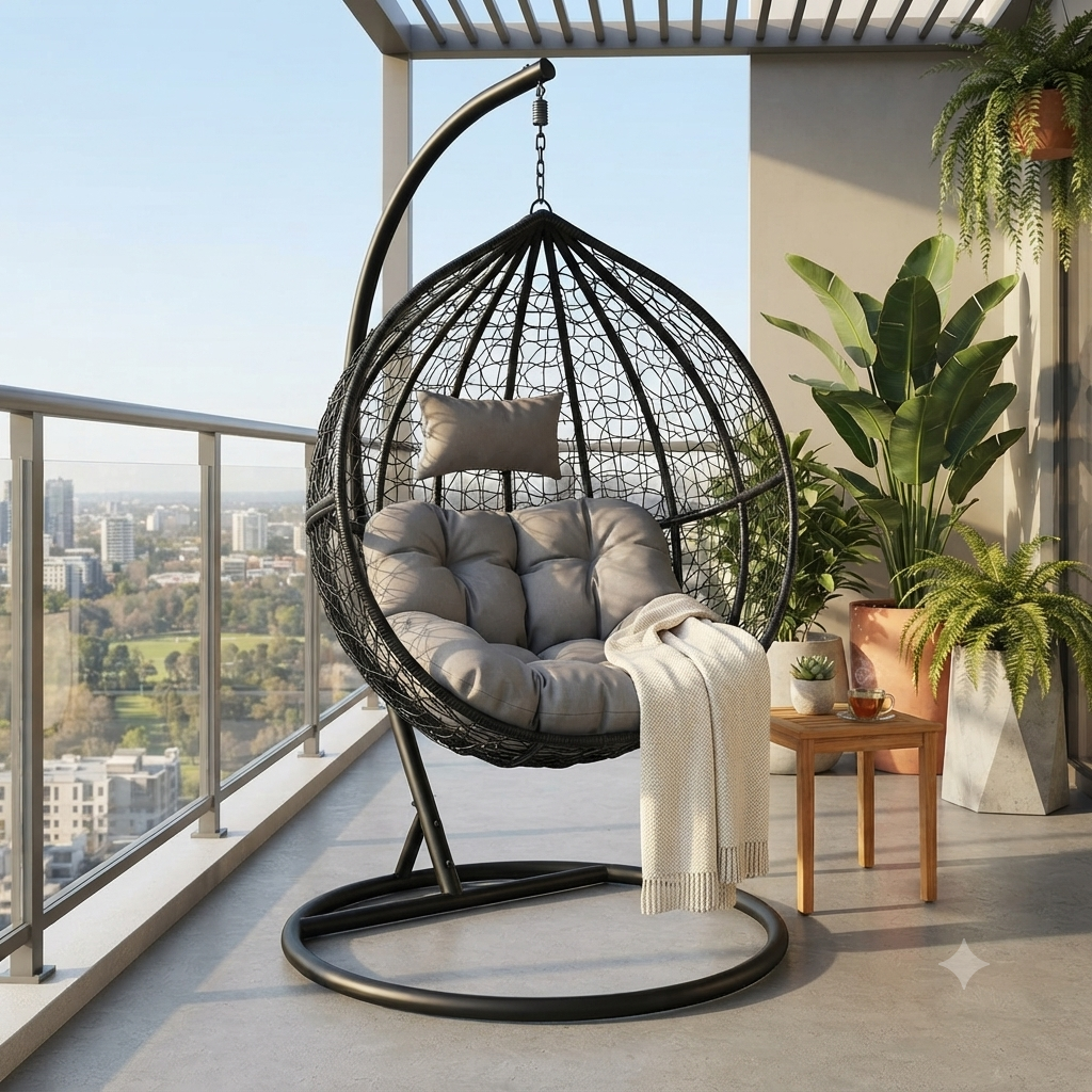 Round Shape Hanging Hammock Swing Chair