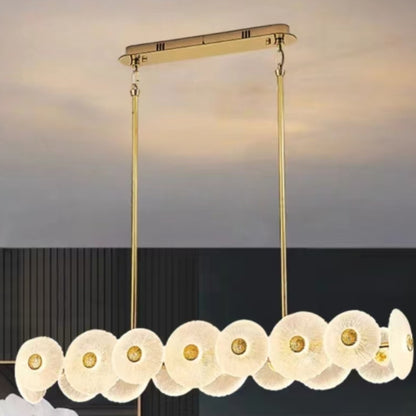 Linear Petal Chandelier Light