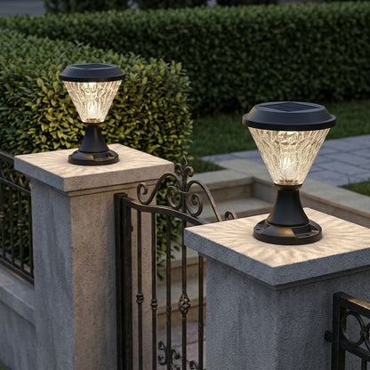 Outdoor Big Size Solar Gate Pillar Lights