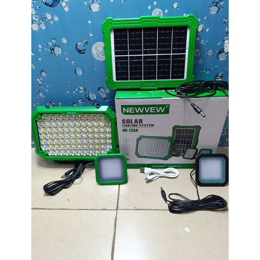 Newvew NV-T244 Solar Lighting System with 2 Bright Led Lights