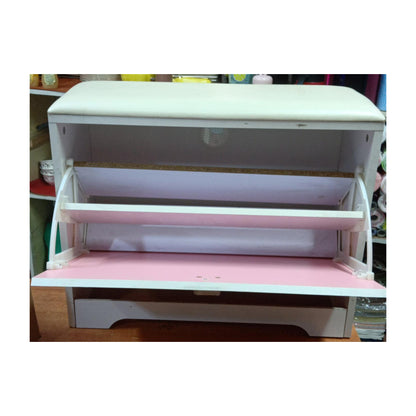 Bucket flip shoe rack cabinet stool