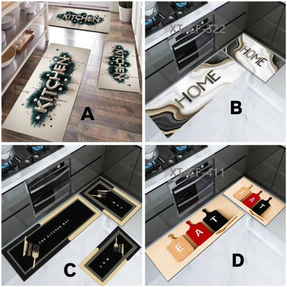 2pc unbinded, rubber kitchen mats