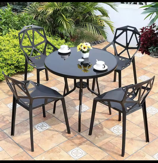 Modern plastic chairs