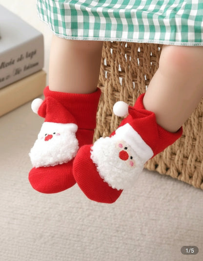 Baby Christmas Cartoon Doll Socks 
