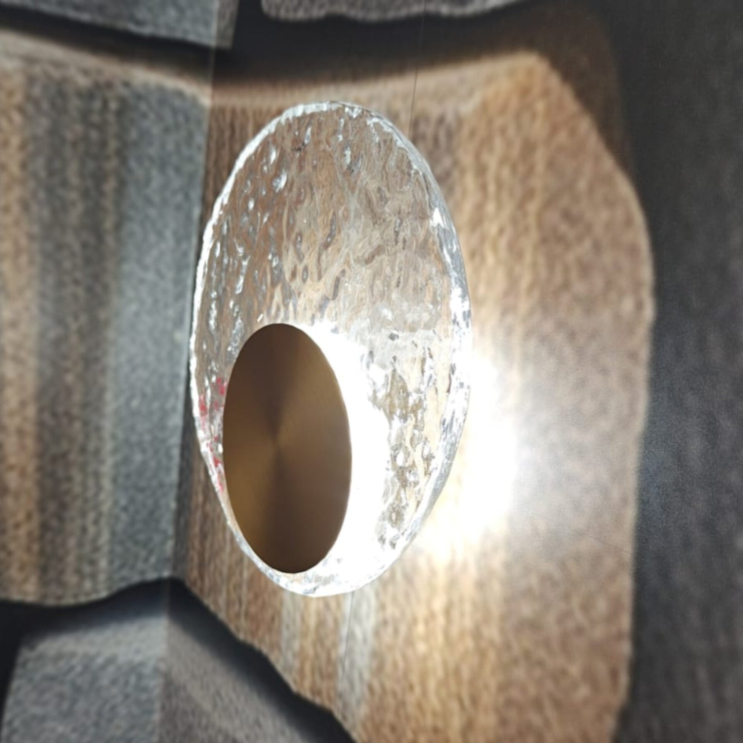 Decorative Wall Light with Gold and Textured Finish WH 2024 05 19 TC