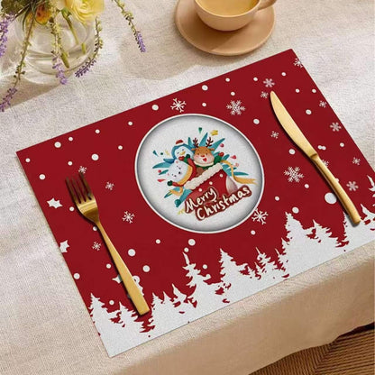 6pcs Christmas Themed Table Mats