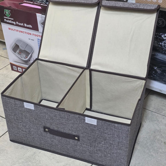 Foldable double closet organizer