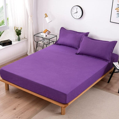 Waterproof Fitted Sheet And Mattress Protector Set
