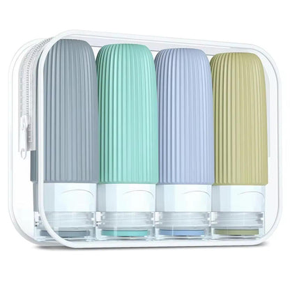 4pc 100 ml Travel silicone lotion bottle