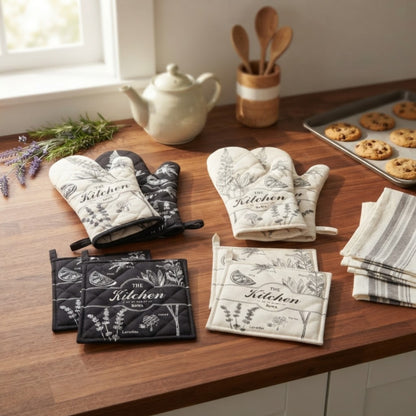 Kitchen Glove and Pot Holder Set