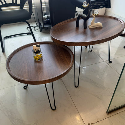 Foldable 2 in 1 Nesting Coffee Table Set Gha