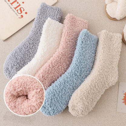 Winter warm fluffy socks