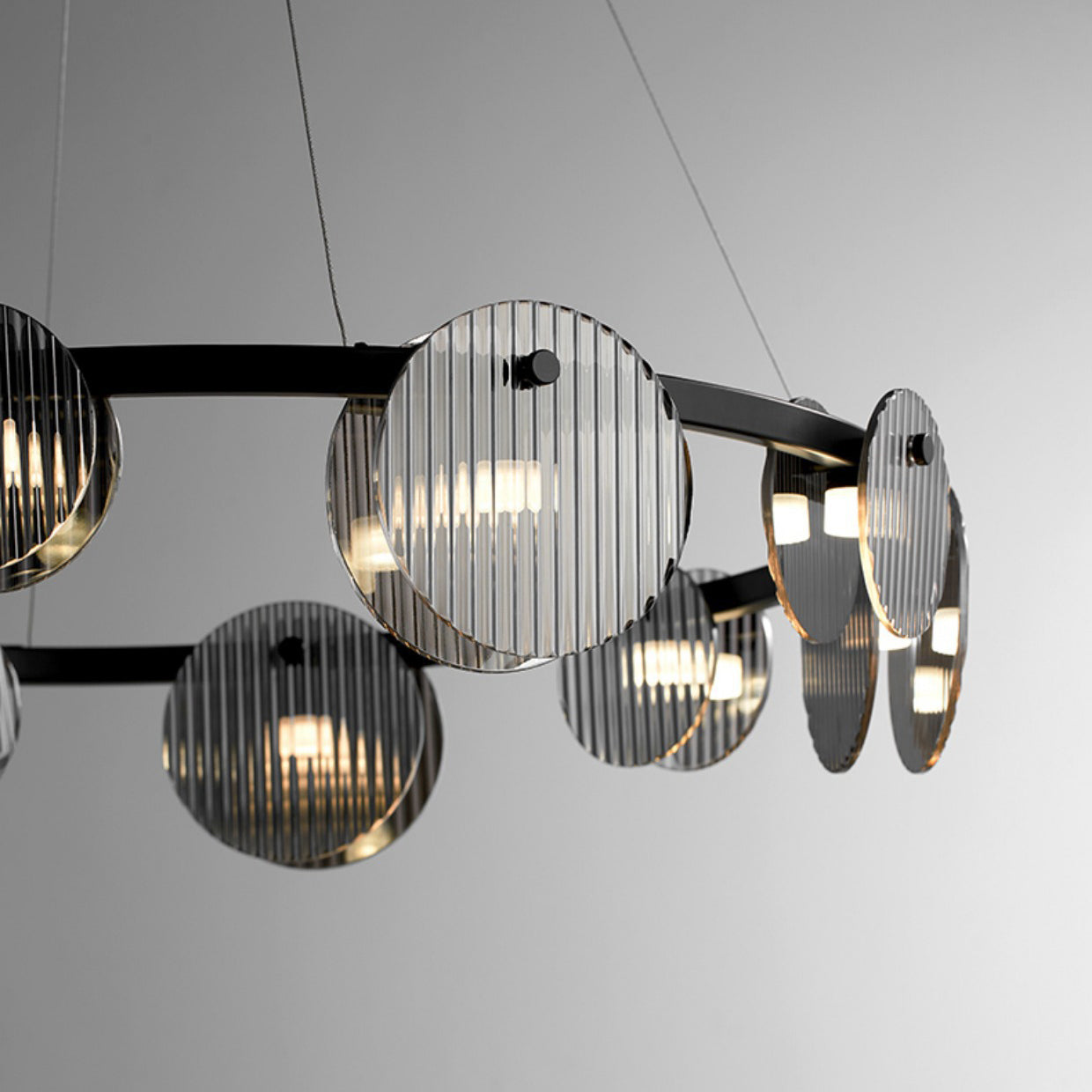 Black Ring  Chandelier Light