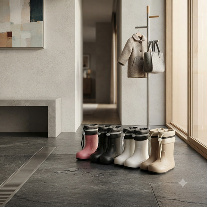 Kids Plain Waterproof Gumboots with a Tie Loop