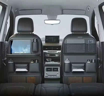Car back seat organizer with Folding Tray