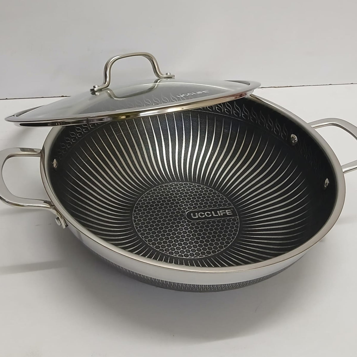Stainless Steel Honeycomb Soup Pot