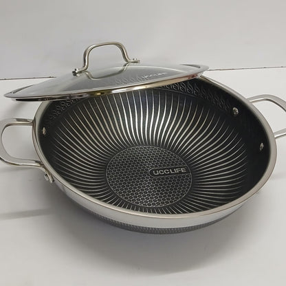 Stainless Steel Honeycomb Soup Pot