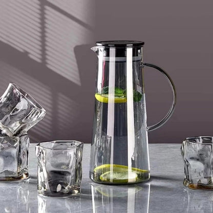 1500ml Glass Water Pitcher With Lid