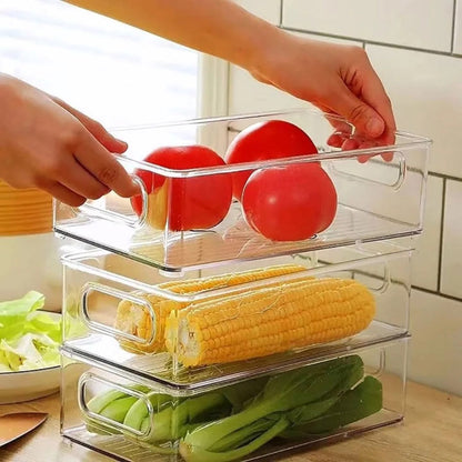 Acrylic refrigerator pantry storage organizer