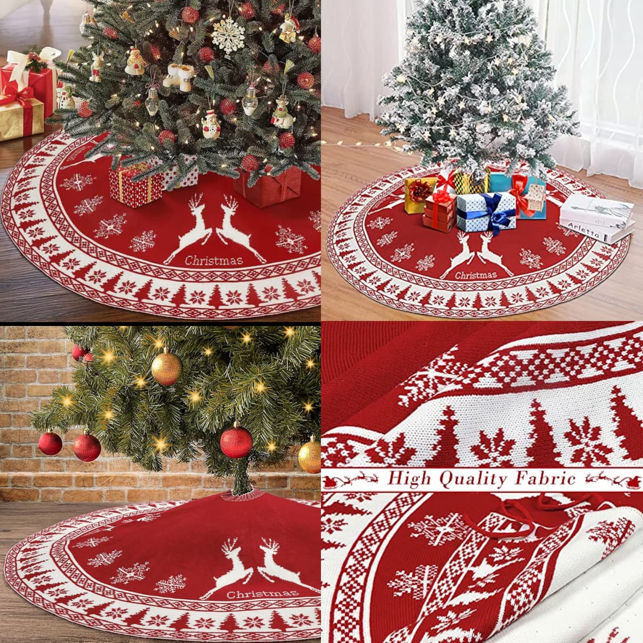 Christmas Knitted Tree Skirt