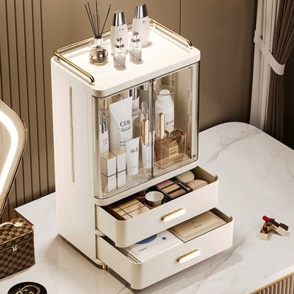 Plastic Lidded Acrylic Cosmetic Storage Cabinet