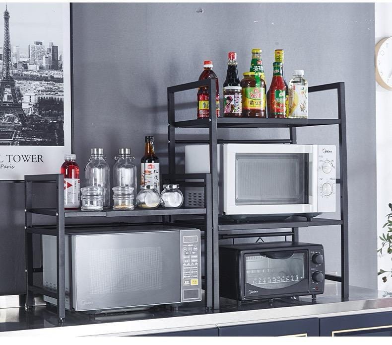 Metallic microwave stand