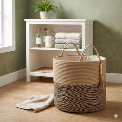 Woven Rope Storage Basket