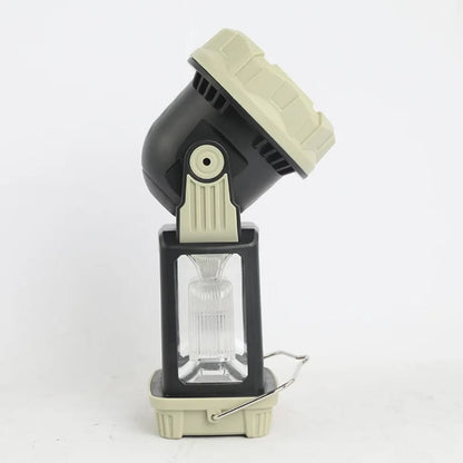 Multifunctional solar and rechargeable camping light lantern flashlight