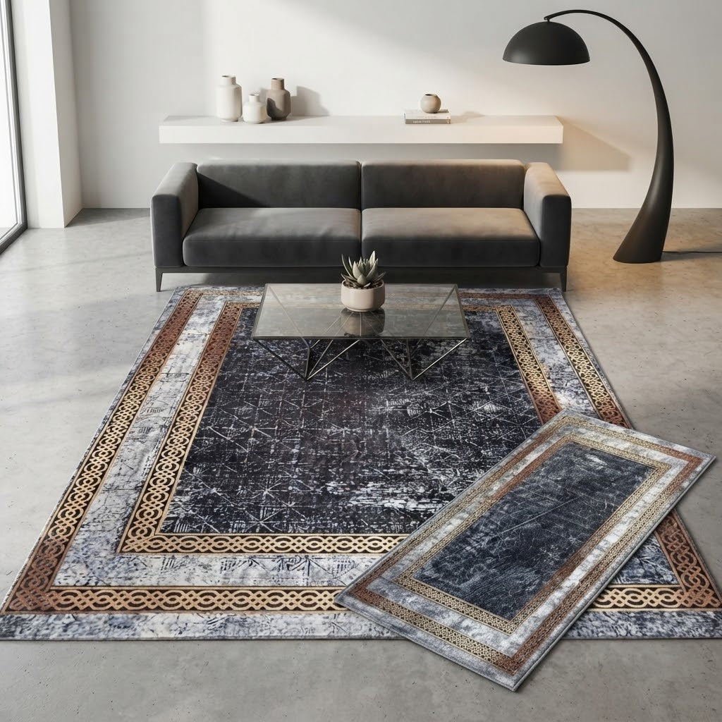 5*8 HD Carpet Set with Matching Door Mat